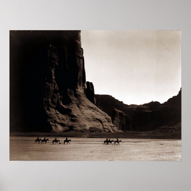 Vintages Foto von Canyon de Chelly Poster (Vorne)