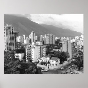 Vintages Foto von Caracas Venezuela Poster