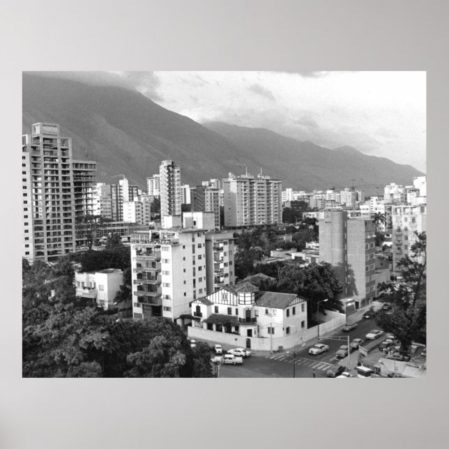 Vintages Foto von Caracas Venezuela Poster (Vorne)