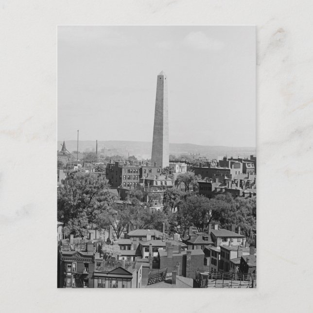 Vintages Foto von Charlestown Massachusetts Postkarte (Vorderseite)