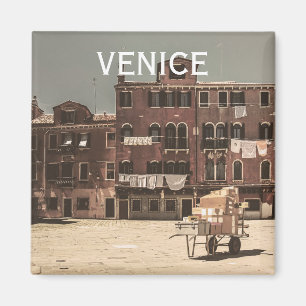 Vintages Foto von Venedig Magnet
