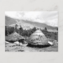Vintages Foto von Wohnungen in Peru Postkarte