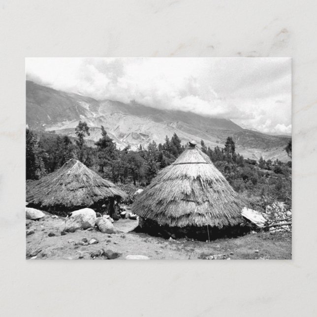 Vintages Foto von Wohnungen in Peru Postkarte (Vorderseite)