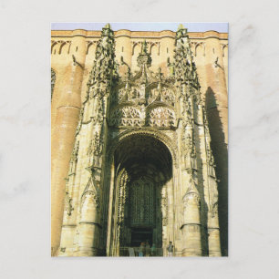 Vintages Frankreich, Albi, Kirche St Cecilie Postkarte