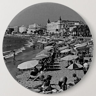 Vintages Frankreich Cannes Strand Button