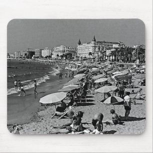 Vintages Frankreich Cannes Strand Mousepad