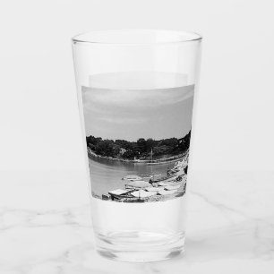 Vintages Frankreich Nice Antibes Der Strand von Ga Glas