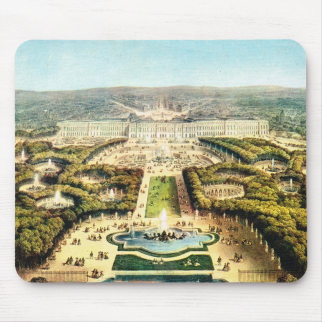 Vintages Frankreich, Palais De Versailles Mousepad (Vorne)