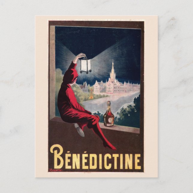 Vintages Frankreich - Werbung für französische Lik Postkarte (Vorderseite)