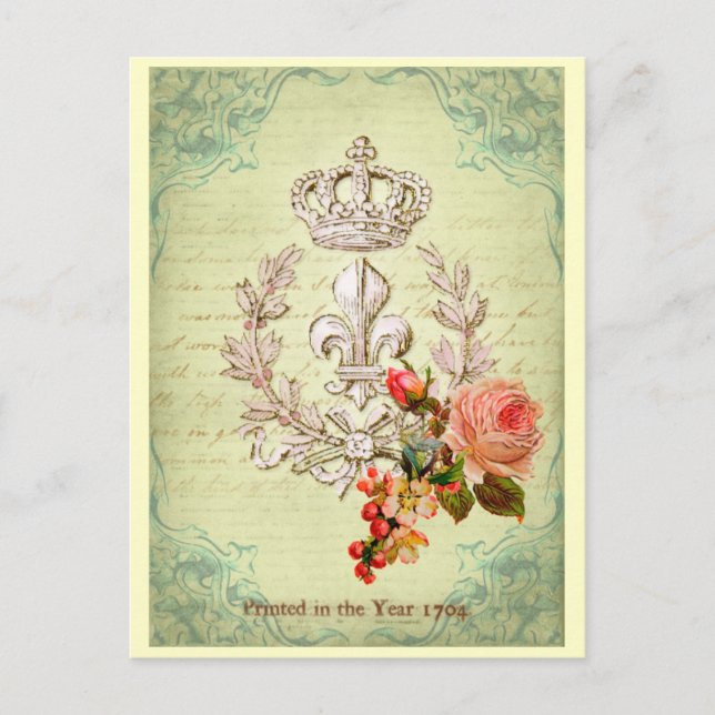 Vintages Französisch Postkarte (Vorderseite)