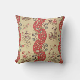 Vintages Französisch Textil Floral Weave Art Nouve Kissen