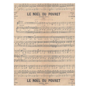 Vintages französisches Blattpapier der klassische Tischdecke