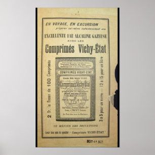 Vintages französisches Buchposter Poster