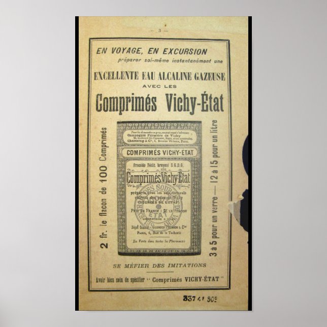 Vintages französisches Buchposter Poster (Vorne)