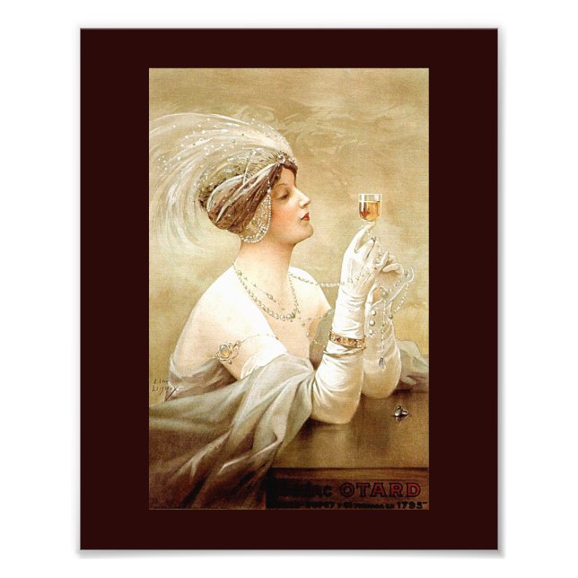 Vintages französisches Cognac Magnet Fotodruck (Vorne)