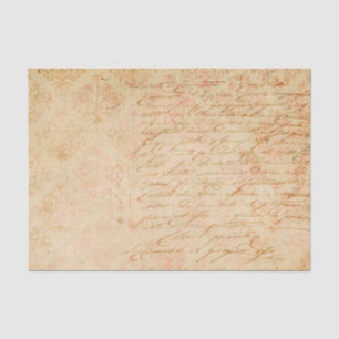Vintages Französisches Ephemera Seidenpapier