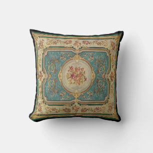 Vintages französisches Fabric Panel Pillow Kissen