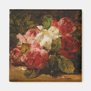 Vintages Französisches Georges Jeannin Rose III Magnet
