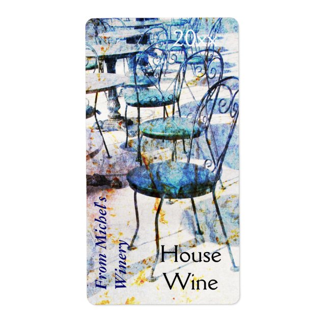Vintages französisches Impressionistenweinlabel (Vorne)