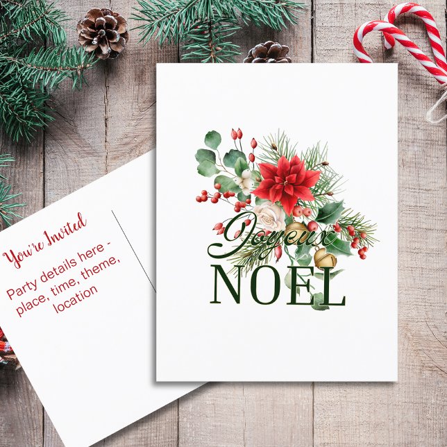 Vintages französisches Joyeux-Weihnachten Feiertagspostkarte (Von Creator hochgeladen)
