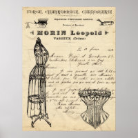 Vintages französisches Modeposter