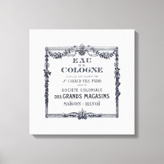 Vintages Französisches Parfüm-Label Leinwanddruck