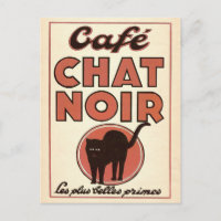 Vintages französisches Plakat "Café Chat noir"