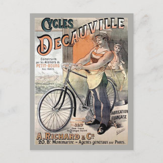 Vintages französisches Poster Postkarte