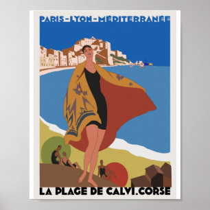 Vintages französisches Reiseposter Paris der 1920e Poster