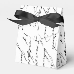 Vintages französisches Skript - Formales Ereignis Geschenkschachtel