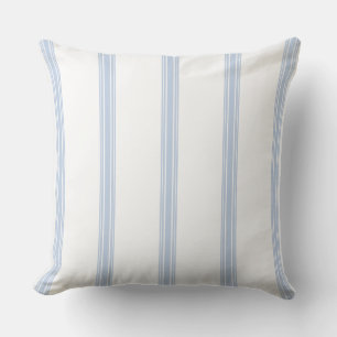 Vintages französisches Strickmuster Blau Kissen