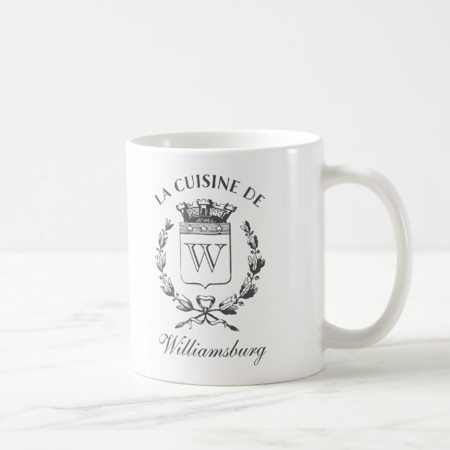 Vintages französisches Wappen Küche des Individuel Kaffeetasse (Rechts)