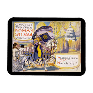 Vintages Frauenwahlposter Magnet