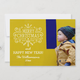 Vintages frohe Weihnachten Snowflake Foto