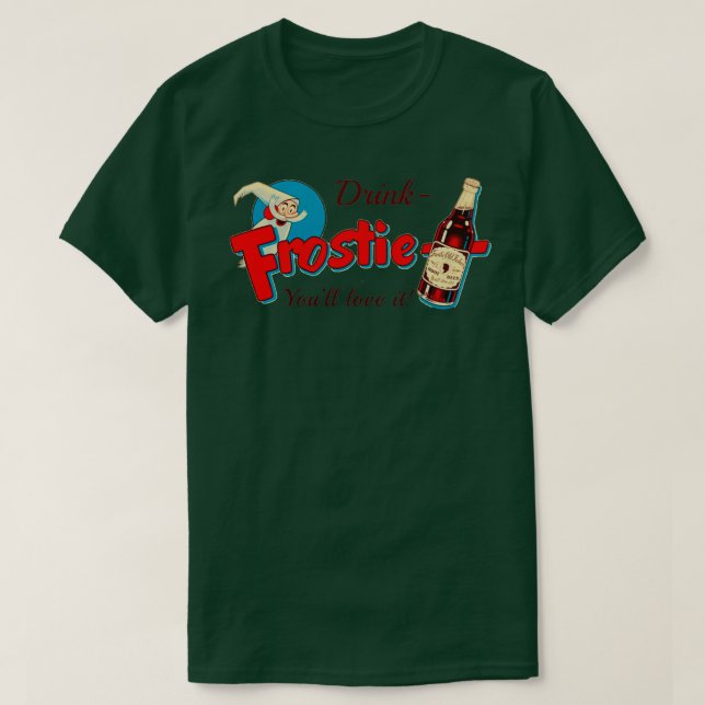 Vintages Frostie Root Beer Design T-Shirt (Design vorne)
