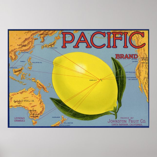 Vintages Fruchtkäseretikett Poster (Vorne)