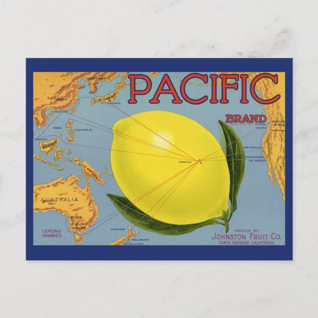 Vintages Fruchtkäseretikett Postkarte (Vorderseite)