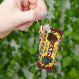 Vintages Fruchtkorb Schlüsselanhänger