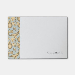 Vintages Fruchtmuster Post-it Klebezettel