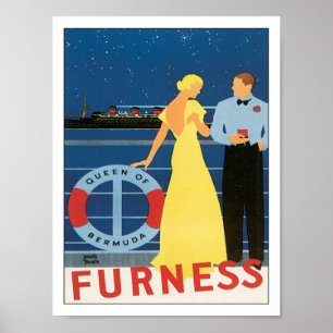 Vintages Furness Bermuda Poster