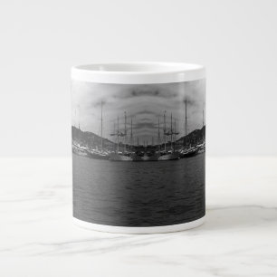 Vintages Fürstentum Monaco Der Hafen Jumbo-Tasse