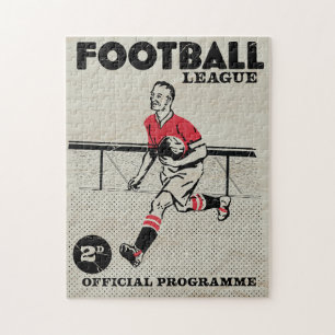 Vintages Fußballprogramm