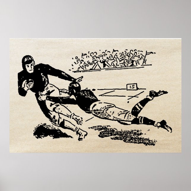 Vintages Fußballspiel 1942 Poster (Vorne)