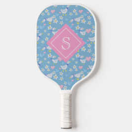 Vintages Gänsemuster Personalisiert Pickleball Schläger
