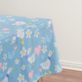 Vintages Gänsemuster Tischdecke