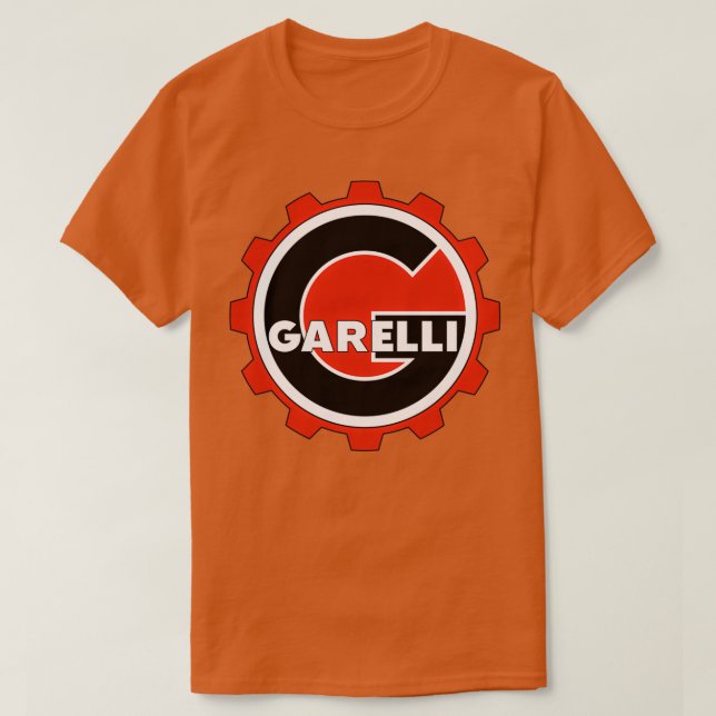 Vintages Garelli-Motorrad-Abzeichen T-Shirt (Design vorne)