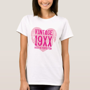 Vintages gealtert zur Perfektionsfrauen T-Shirt