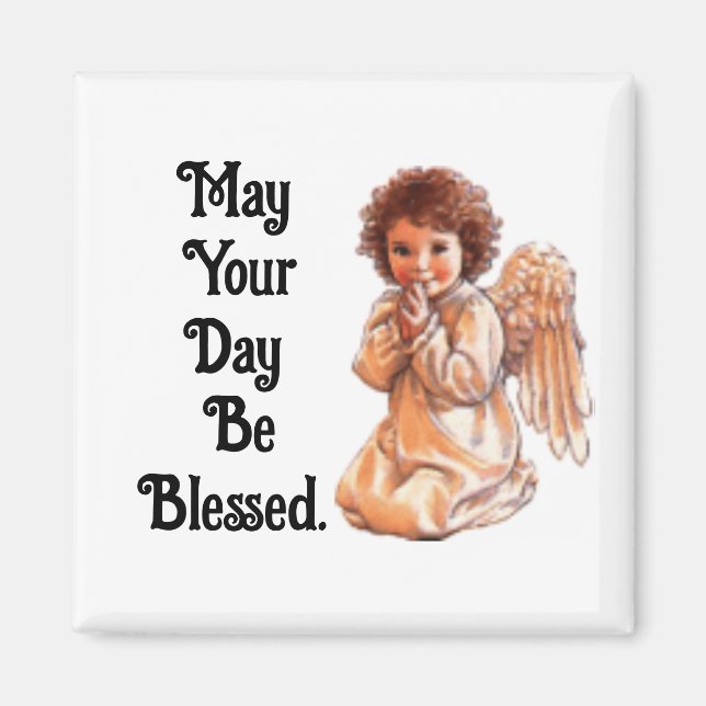 Vintages Gebet Angel Magnet (Vorne)