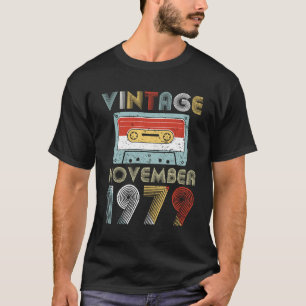 Vintages Geburtstags-Kassetten-Band im November T-Shirt