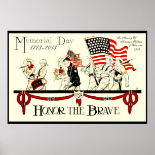 Vintages Gedenktages-Plakat AB 8.99 Poster